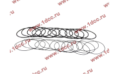 Кольцо уплотнительное гильзы цилиндра (комплект 12 тонких и 12 толстых) двигатель TD226B6G фото Дзержинск